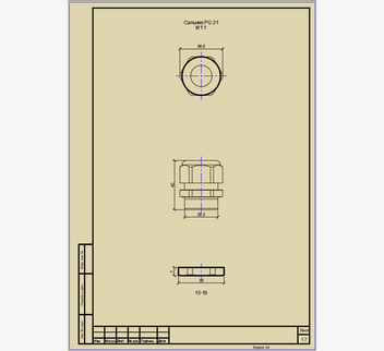 Чертежи сальников PG