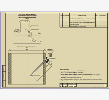 Схема монтажа термопреобразователя