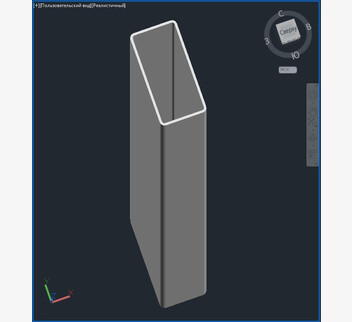 3D модели труб прямоугольных по ТУ 67-2287-80