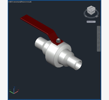 3D модели кранов шаровых