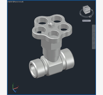 3D модель клапана 15нж54бк